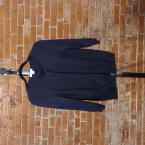 3/4 length button up cardigan